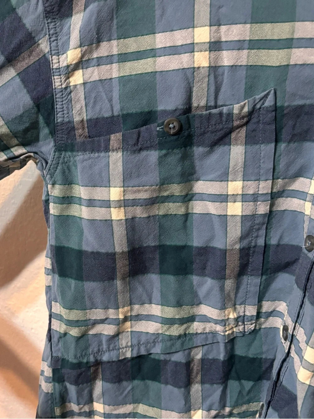 Free People Loveland Plaid Shirt Medium
